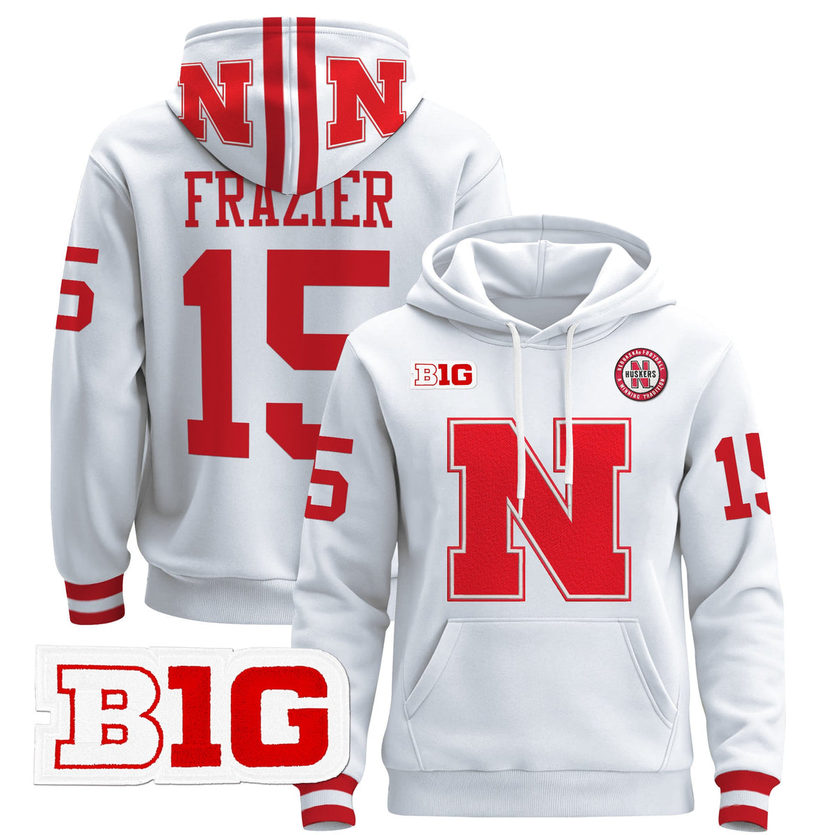 Men's Nebraska Cornhuskers 2024 Pullover Hoodie V2 - All Stitched - image 12