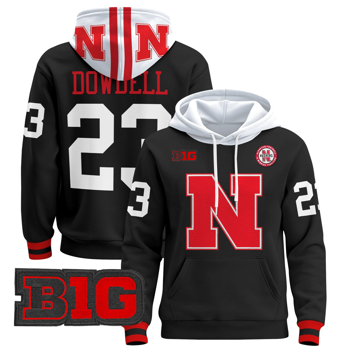 Men's Nebraska Cornhuskers 2024 Pullover Hoodie V2 - All Stitched - image 16