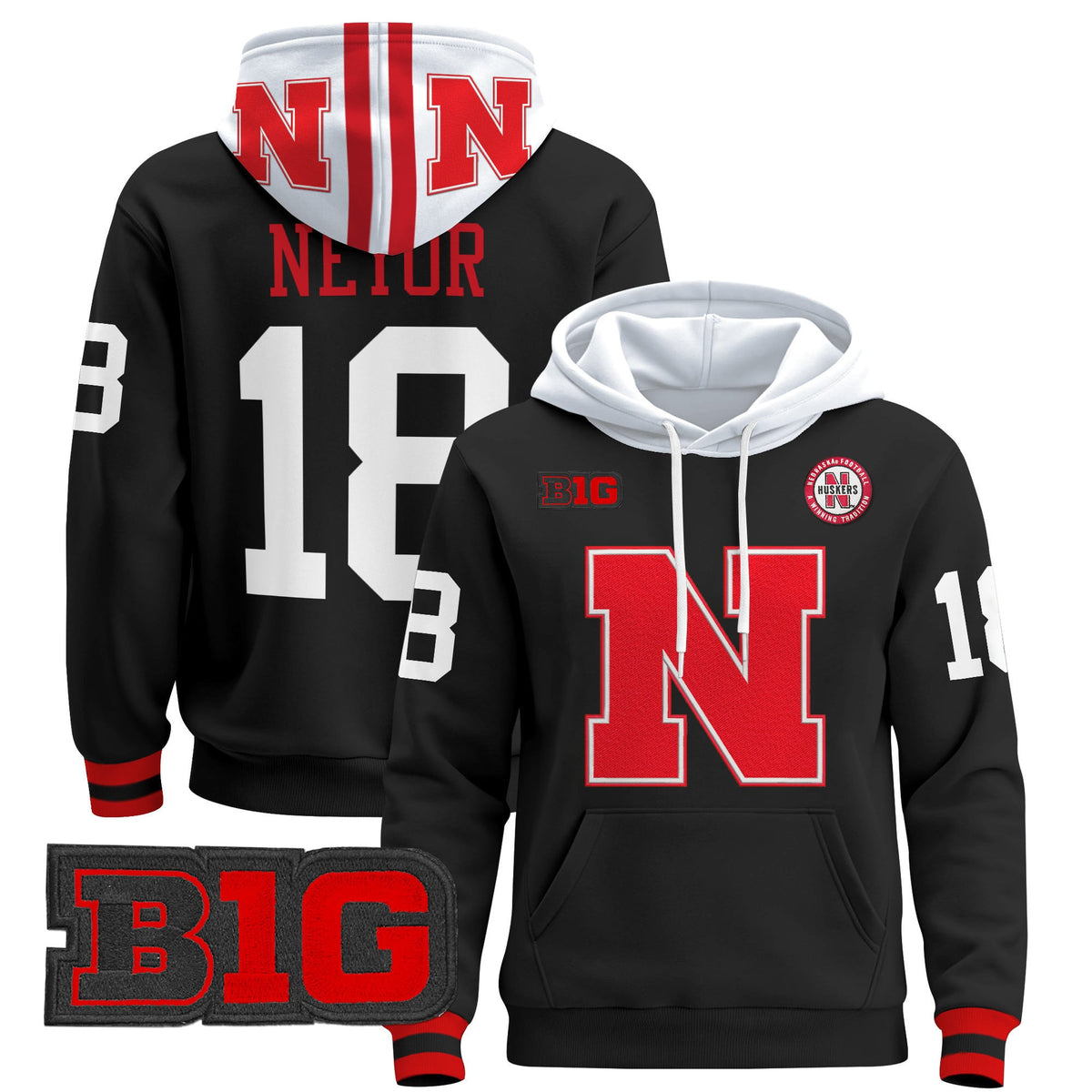 Men's Nebraska Cornhuskers 2024 Pullover Hoodie V2 - All Stitched - image 17