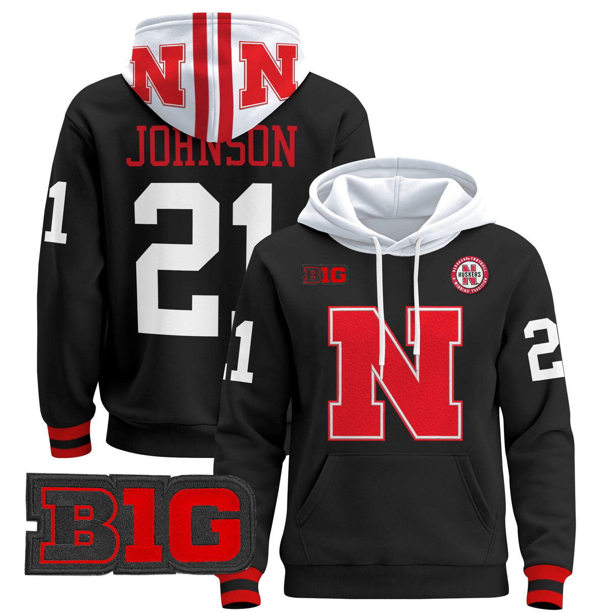 Men's Nebraska Cornhuskers 2024 Pullover Hoodie V2 - All Stitched - image 18