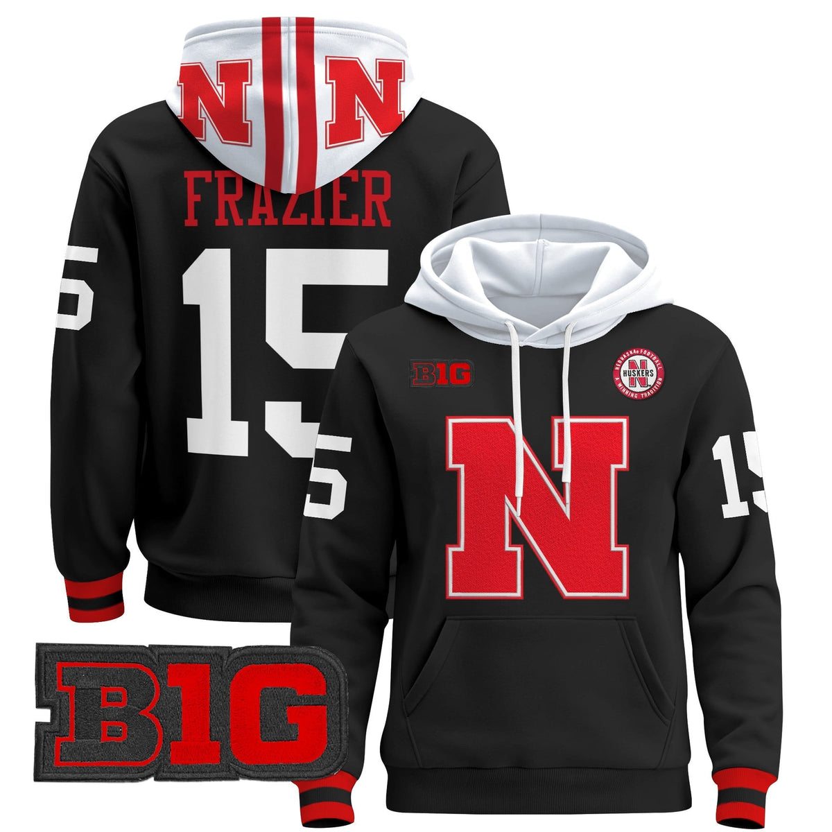 Men's Nebraska Cornhuskers 2024 Pullover Hoodie V2 - All Stitched - image 19
