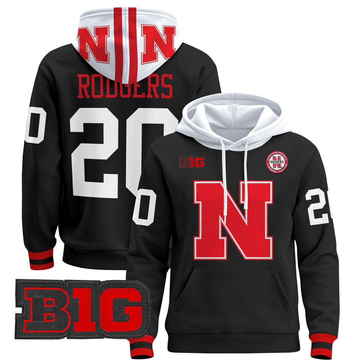 Men's Nebraska Cornhuskers 2024 Pullover Hoodie V2 - All Stitched - image 20