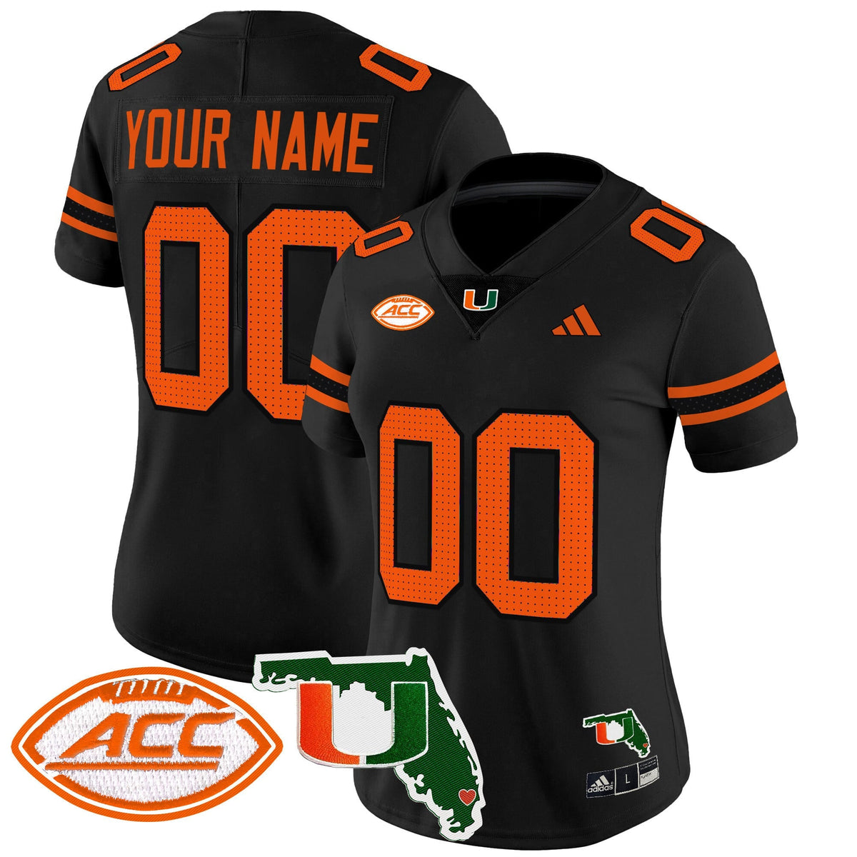 Miami Hurricanes 2024 Florida Patch Vapor Limited Custom Jersey - All Stitched - image 11