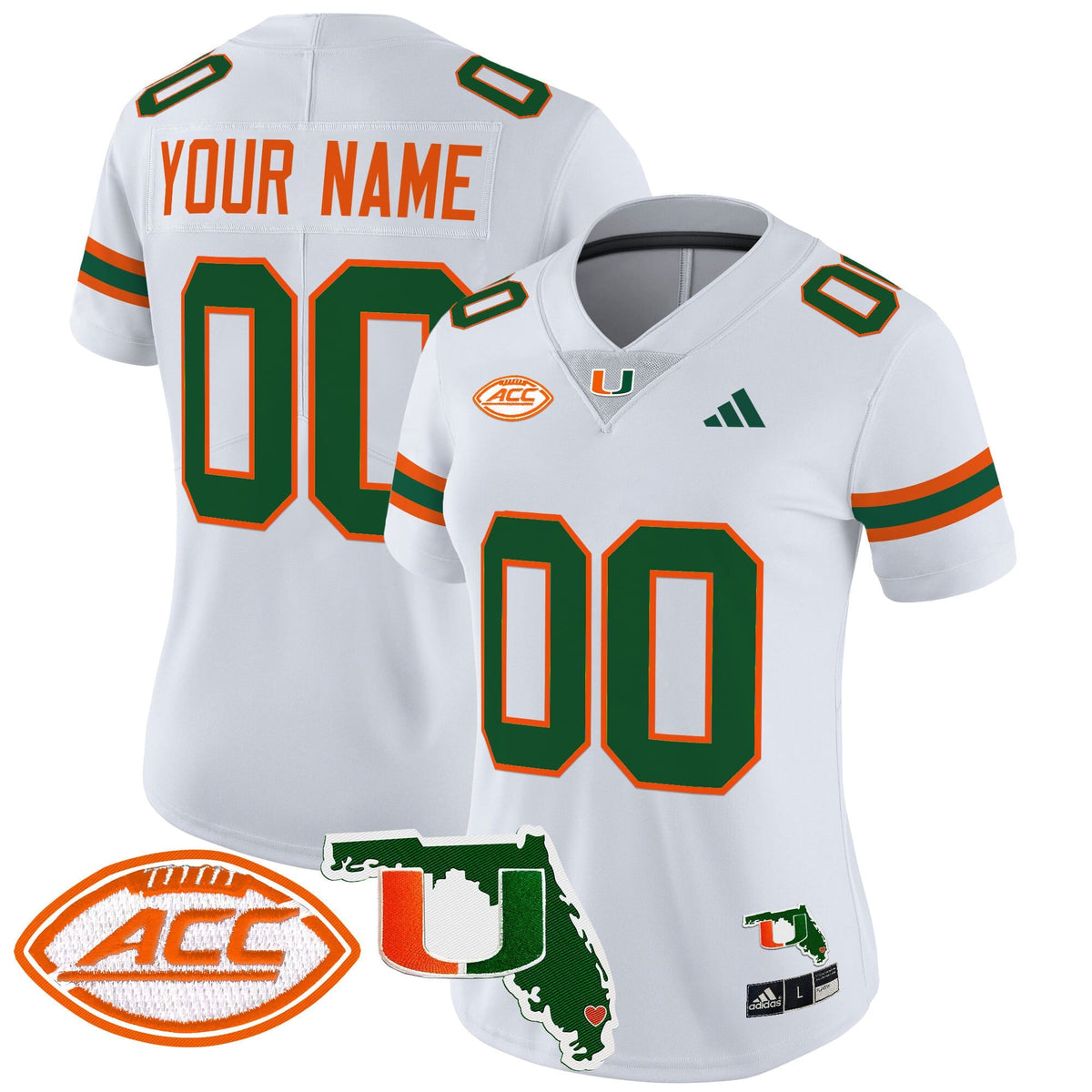 Miami Hurricanes 2024 Florida Patch Vapor Limited Custom Jersey - All Stitched - image 12
