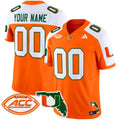 Miami Hurricanes 2024 Florida Patch Vapor Limited Custom Jersey - All Stitched - image 1