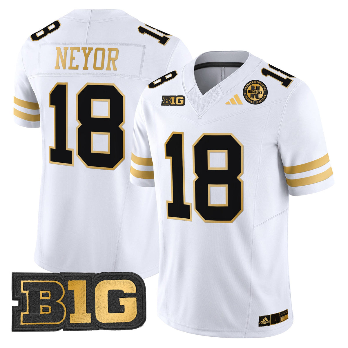 Men's Nebraska Cornhuskers 2024 Gold Vapor Limited Jersey - All Stitched - image 10