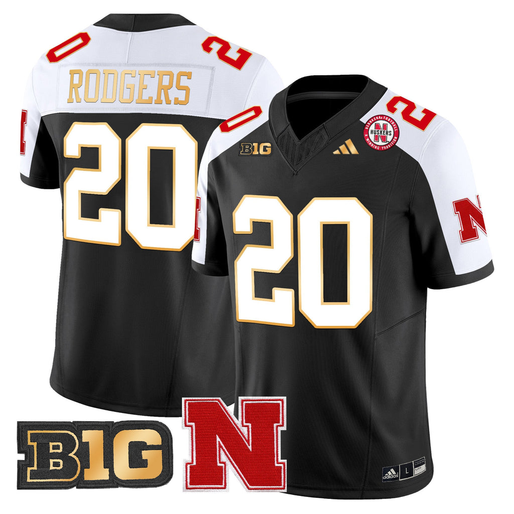 Men's Nebraska Cornhuskers 2024 Gold Trim Vapor Limited Jersey - All Stitched - image 13