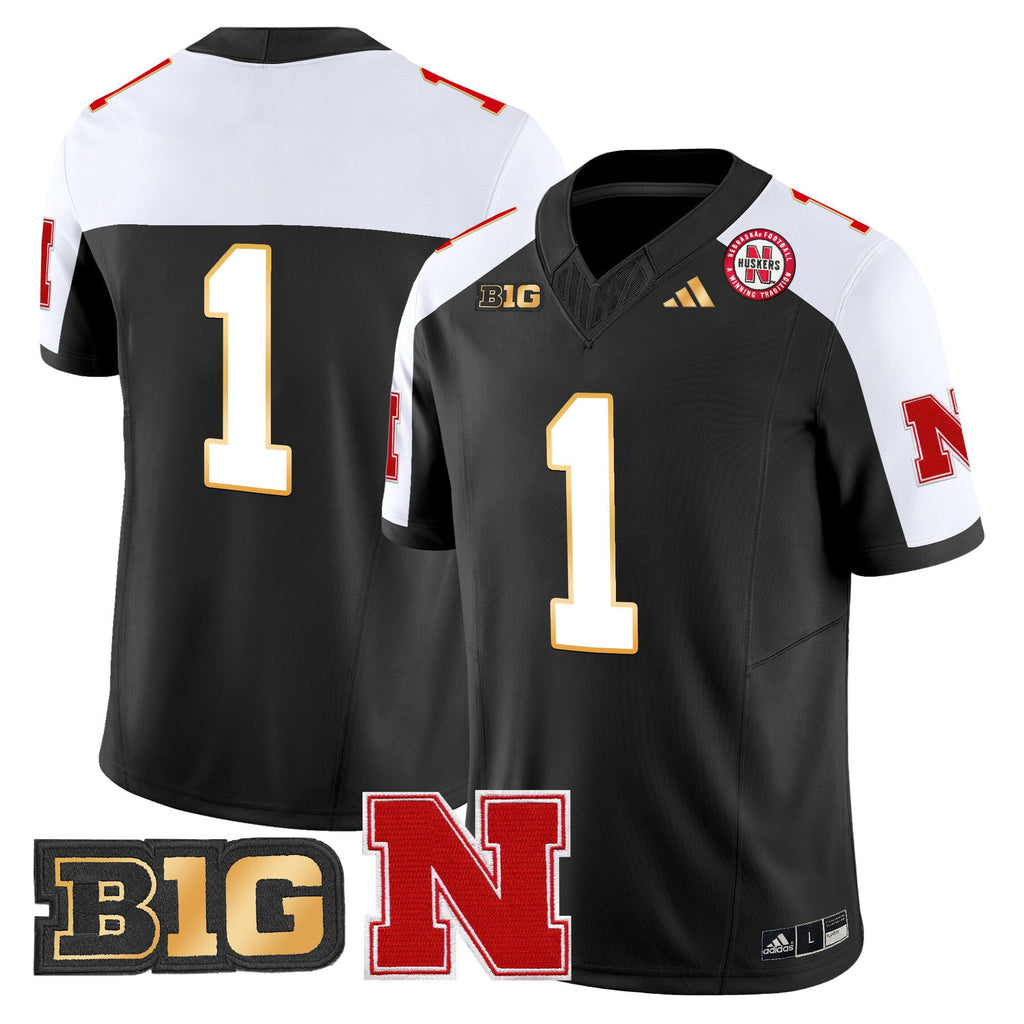 Men's Nebraska Cornhuskers 2024 Gold Trim Vapor Limited Jersey - All Stitched - image 14