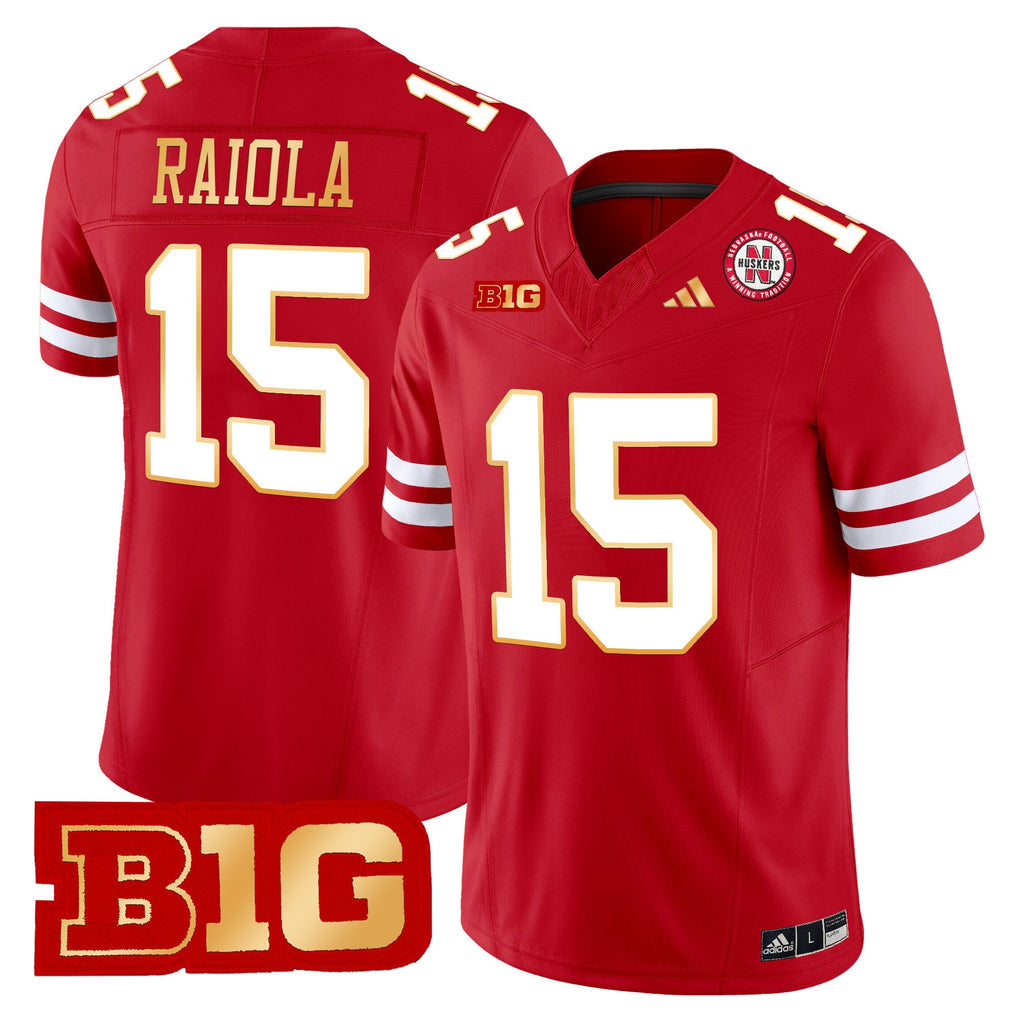 Men's Nebraska Cornhuskers 2024 Gold Trim Vapor Limited Jersey - All Stitched - image 15