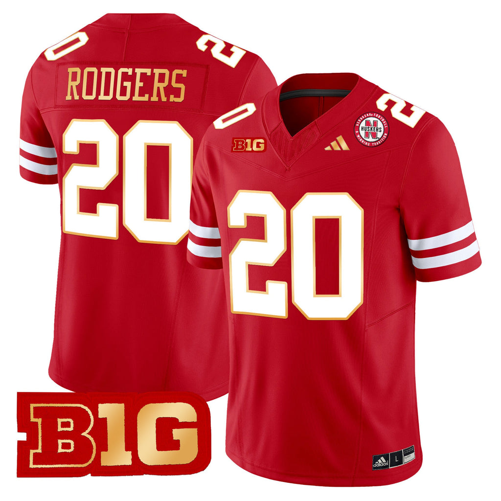 Men's Nebraska Cornhuskers 2024 Gold Trim Vapor Limited Jersey - All Stitched - image 20
