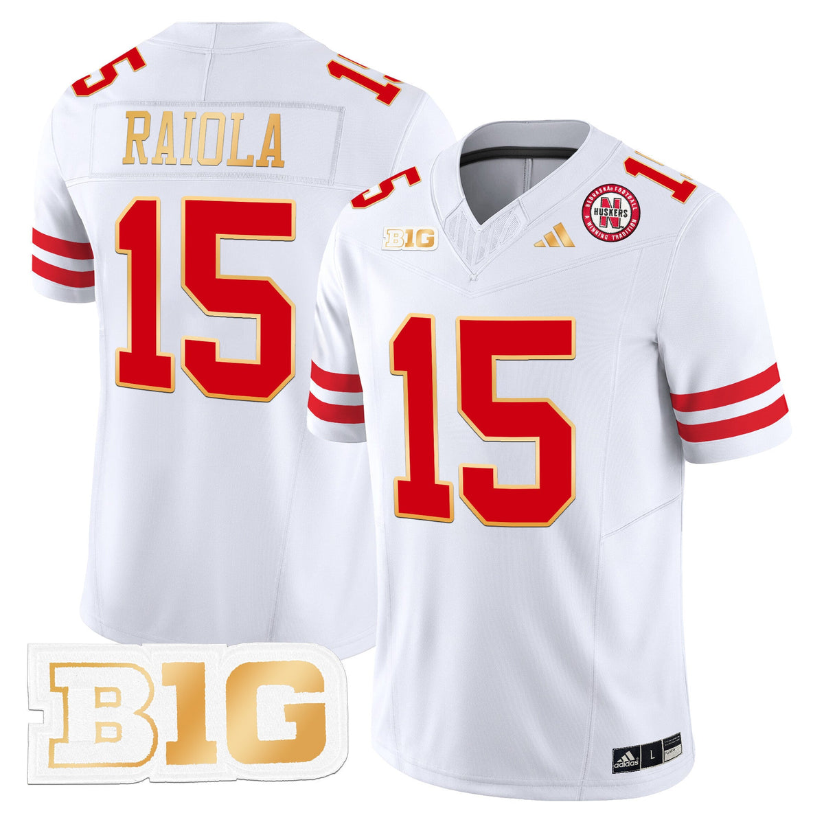 Men's Nebraska Cornhuskers 2024 Gold Trim Vapor Limited Jersey - All Stitched - image 22