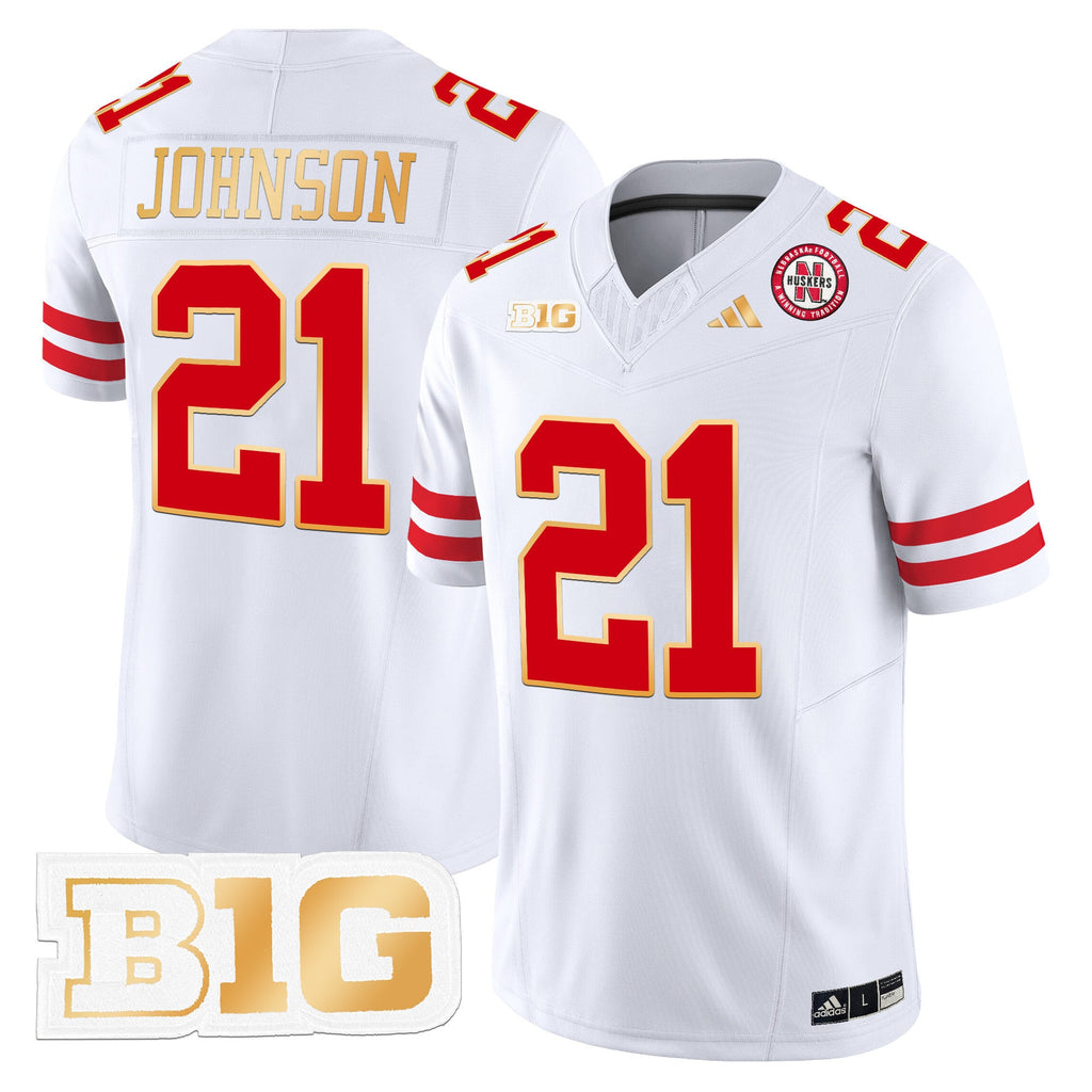 Men's Nebraska Cornhuskers 2024 Gold Trim Vapor Limited Jersey - All Stitched - image 25
