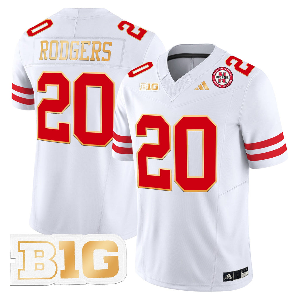 Men's Nebraska Cornhuskers 2024 Gold Trim Vapor Limited Jersey - All Stitched - image 27