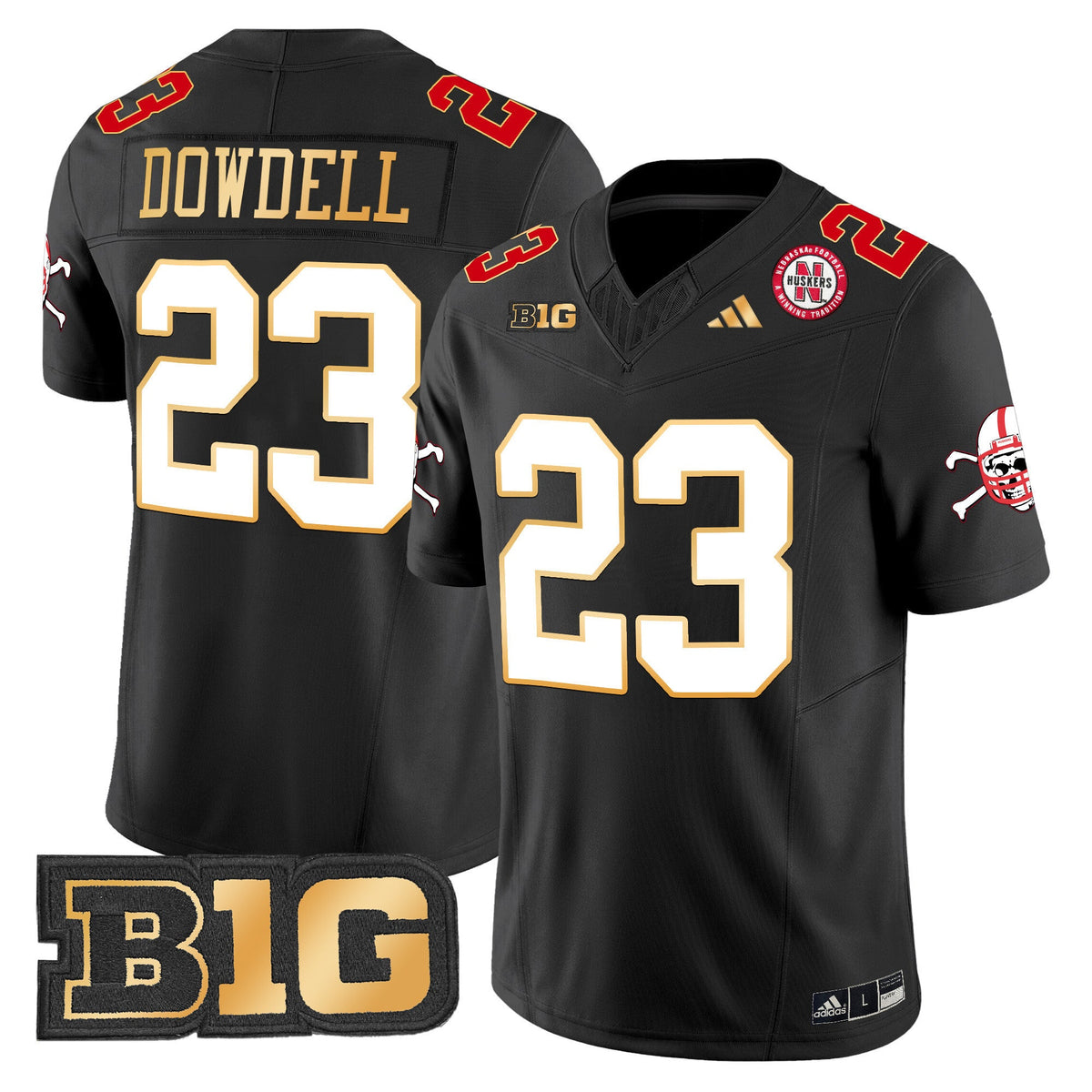 Men's Nebraska Cornhuskers 2024 Gold Trim Vapor Limited Jersey - All Stitched - image 30
