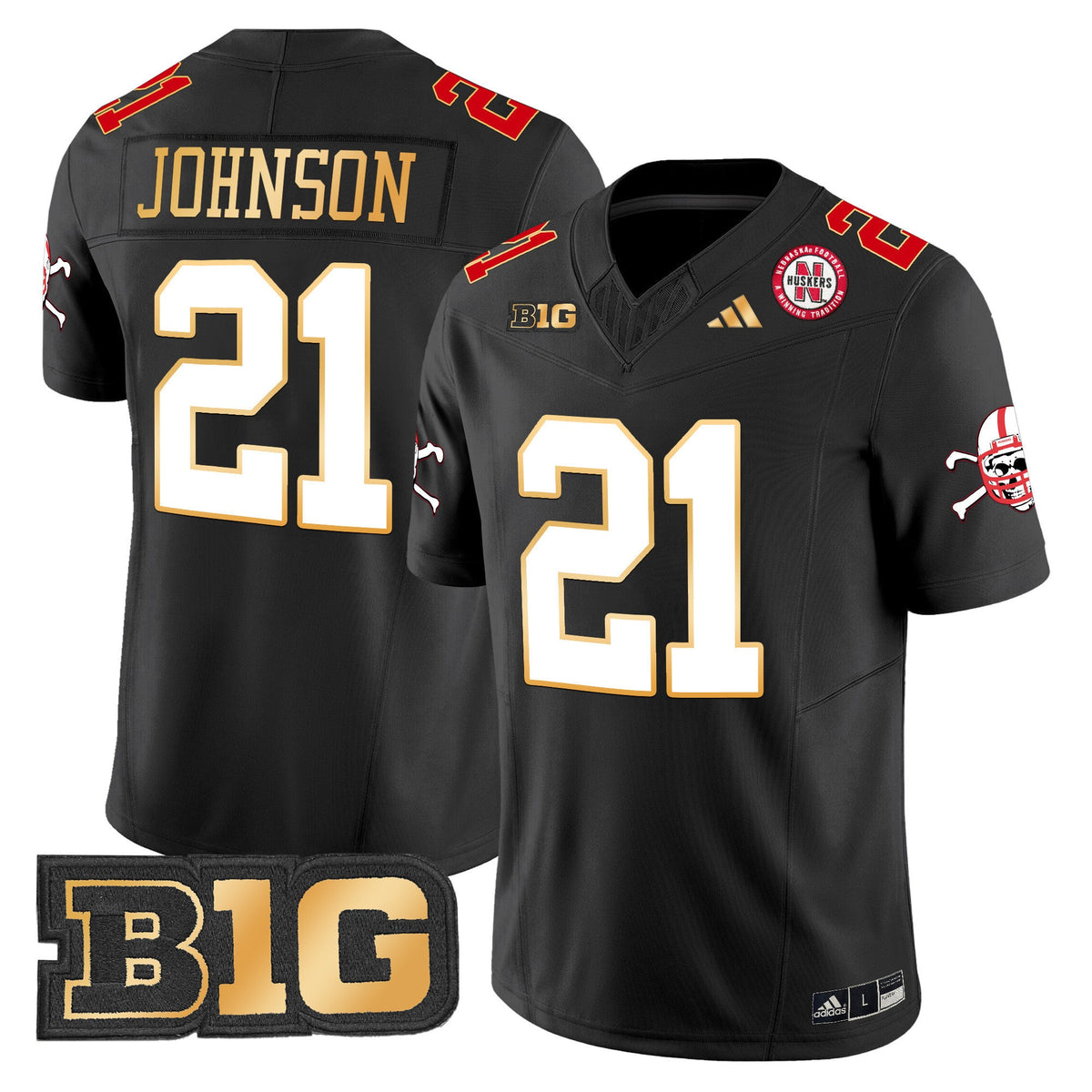 Men's Nebraska Cornhuskers 2024 Gold Trim Vapor Limited Jersey - All Stitched - image 32