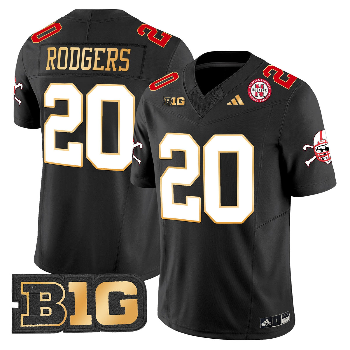 Men's Nebraska Cornhuskers 2024 Gold Trim Vapor Limited Jersey - All Stitched - image 34