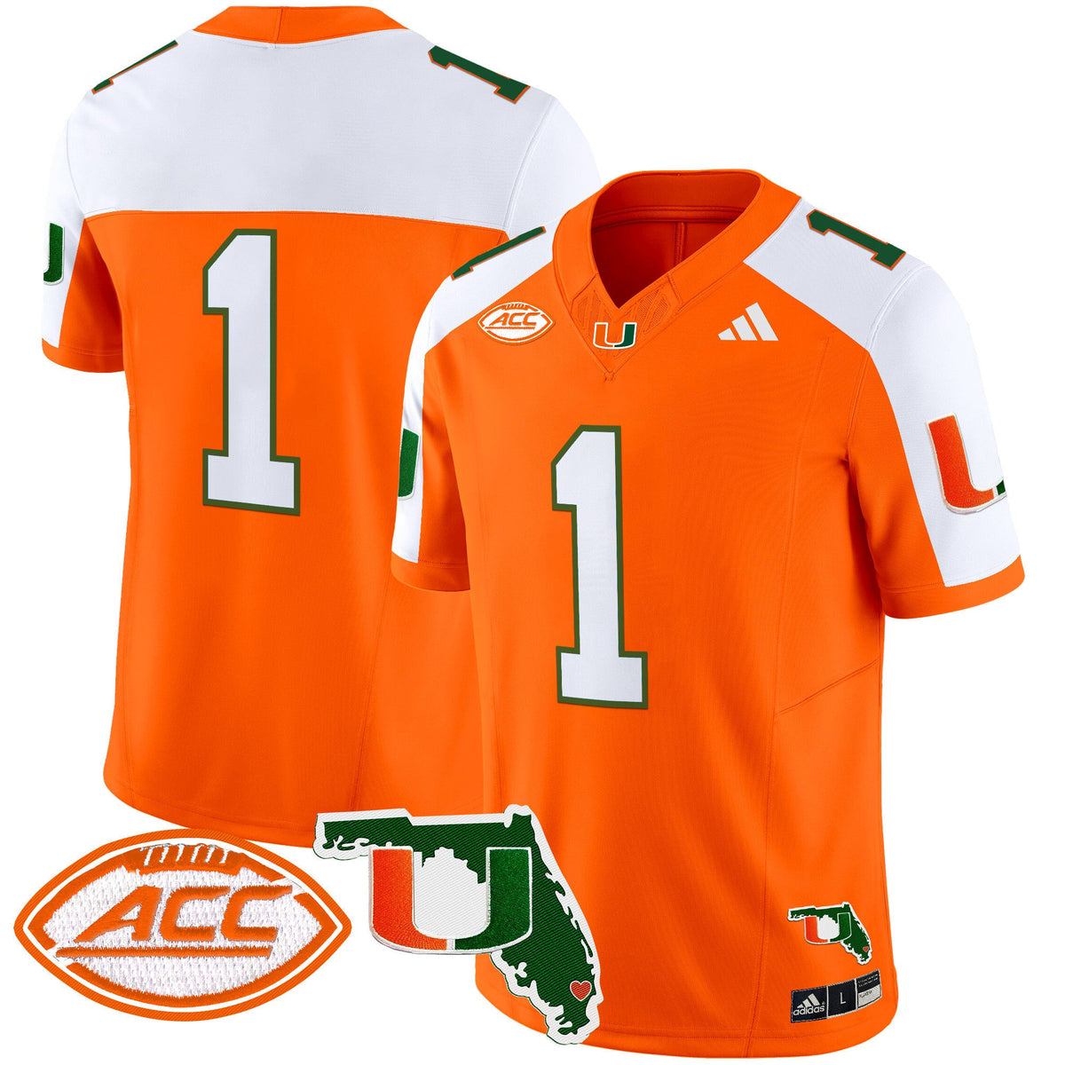 Men's Miami Hurricanes 2024 Florida Patch Vapor Limited Jersey - All Stitched - image 7