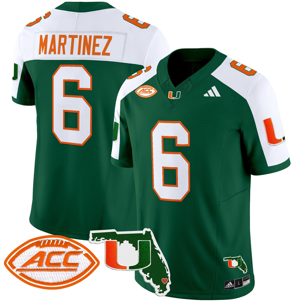 Men's Miami Hurricanes 2024 Florida Patch Vapor Limited Jersey - All Stitched - image 9