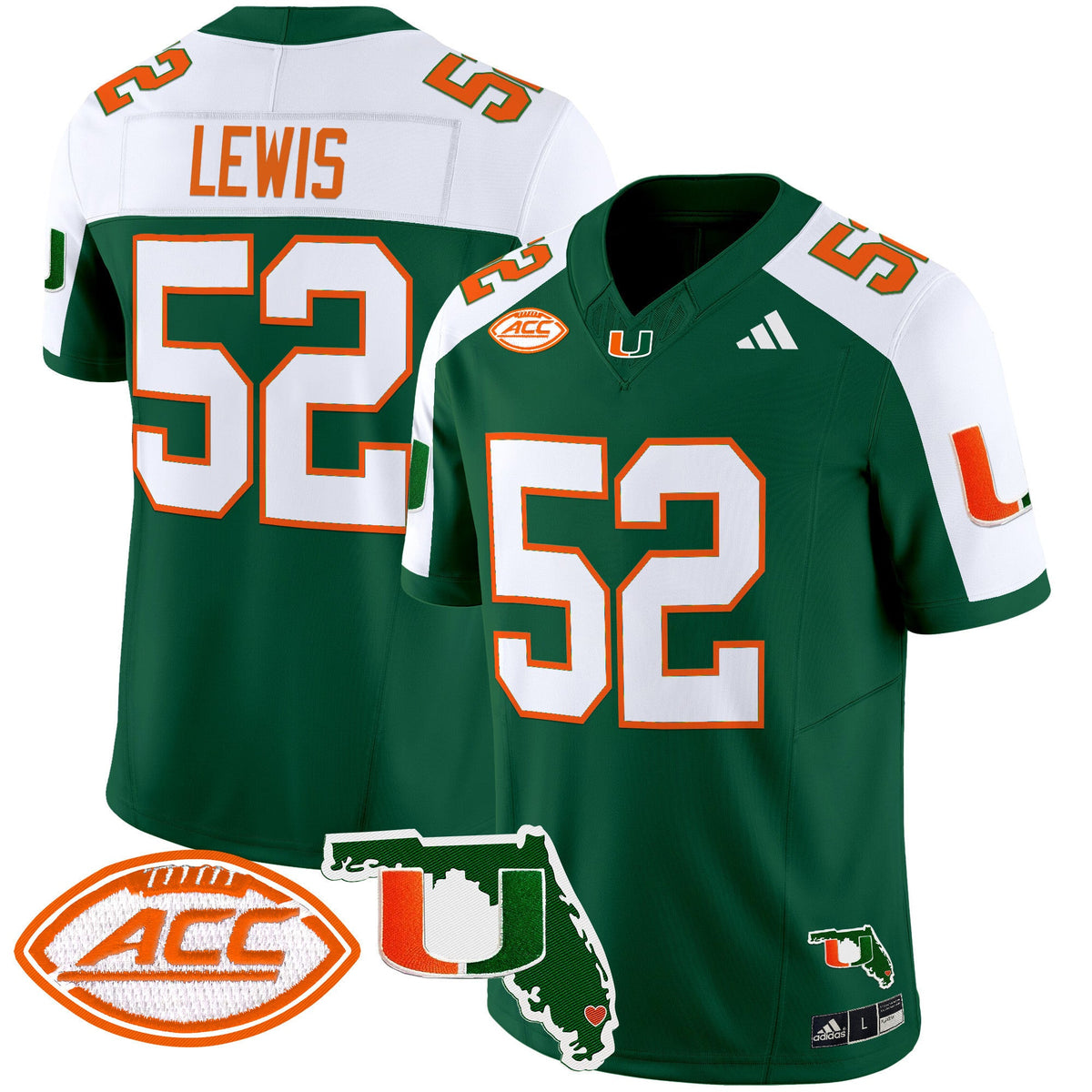 Men's Miami Hurricanes 2024 Florida Patch Vapor Limited Jersey - All Stitched - image 11