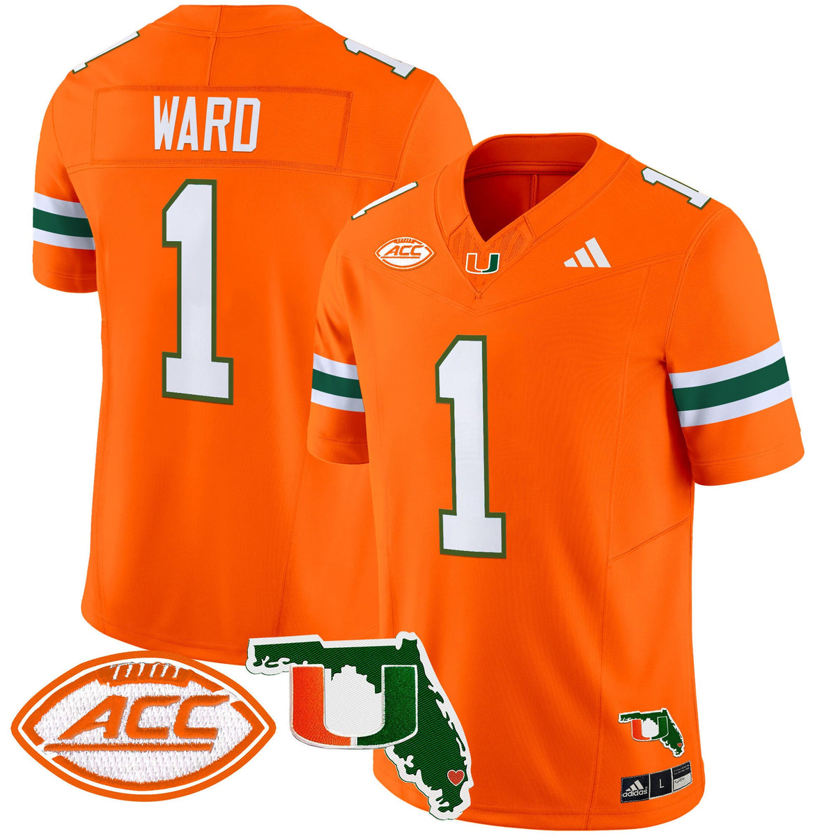 Men's Miami Hurricanes 2024 Florida Patch Vapor Limited Jersey - All Stitched - image 15