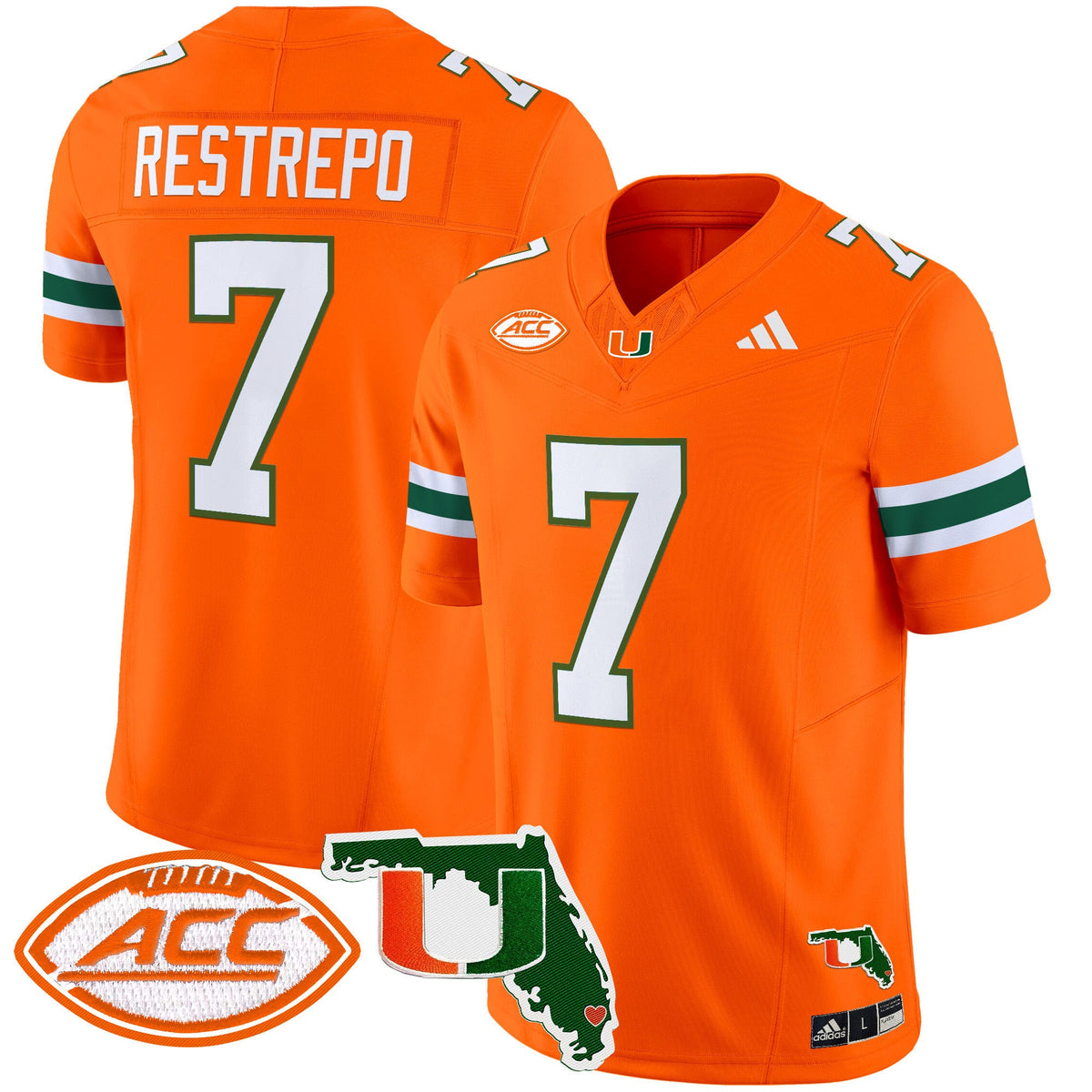 Men's Miami Hurricanes 2024 Florida Patch Vapor Limited Jersey - All Stitched - image 17