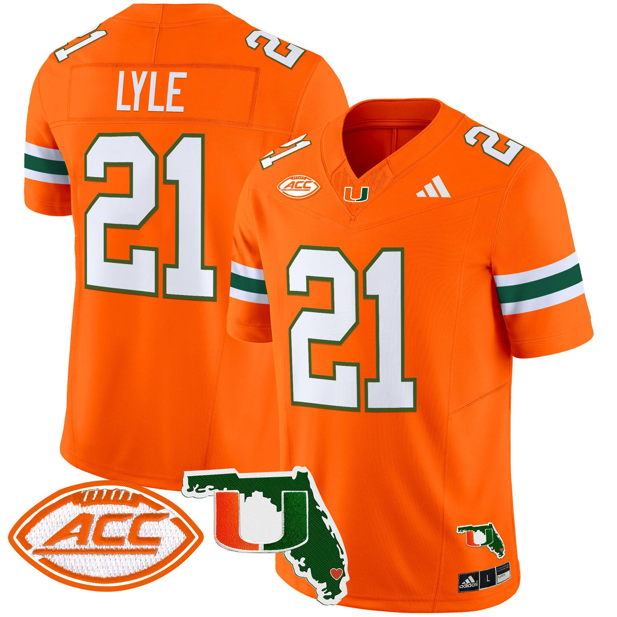 Men's Miami Hurricanes 2024 Florida Patch Vapor Limited Jersey - All Stitched - image 20
