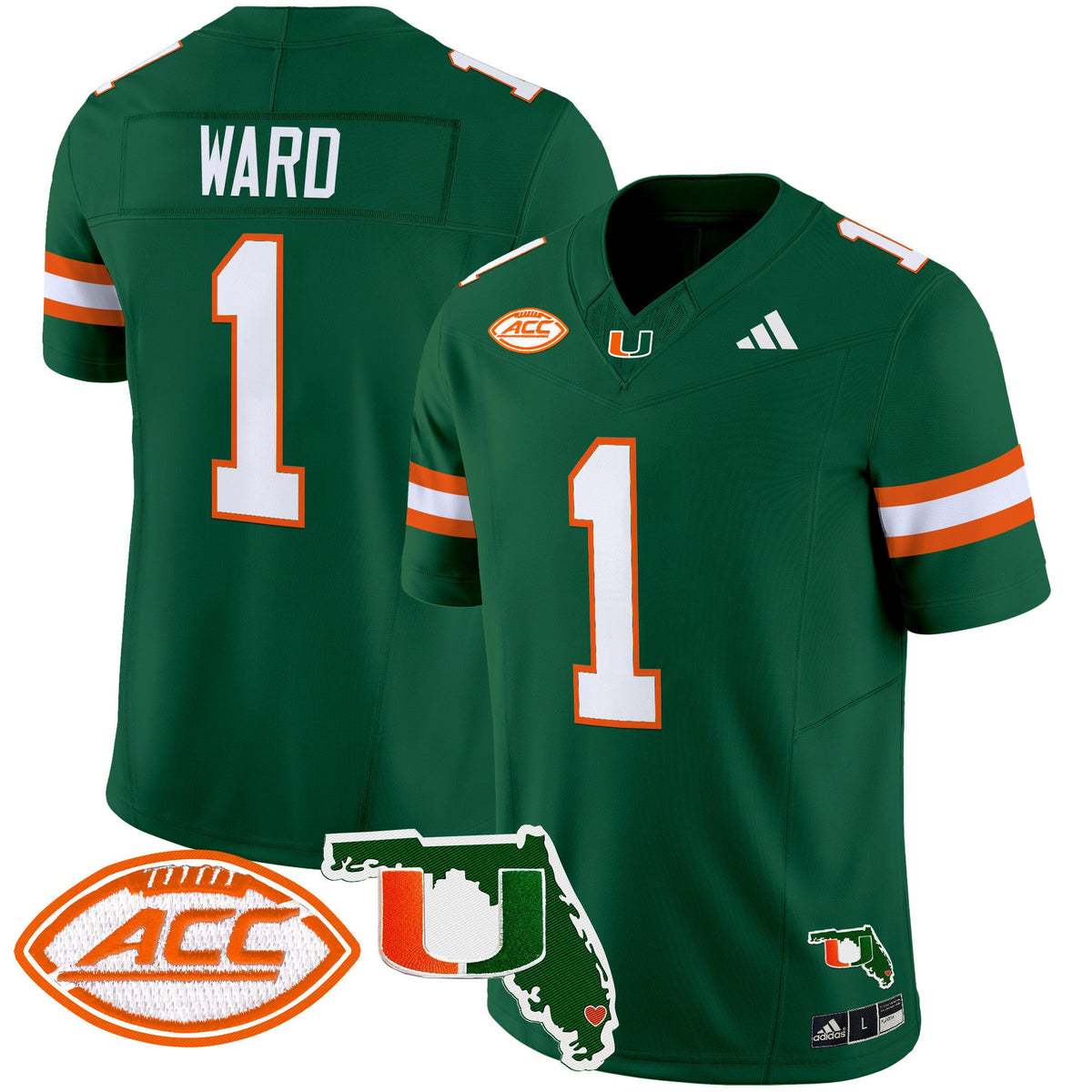 Men's Miami Hurricanes 2024 Florida Patch Vapor Limited Jersey - All Stitched - image 22