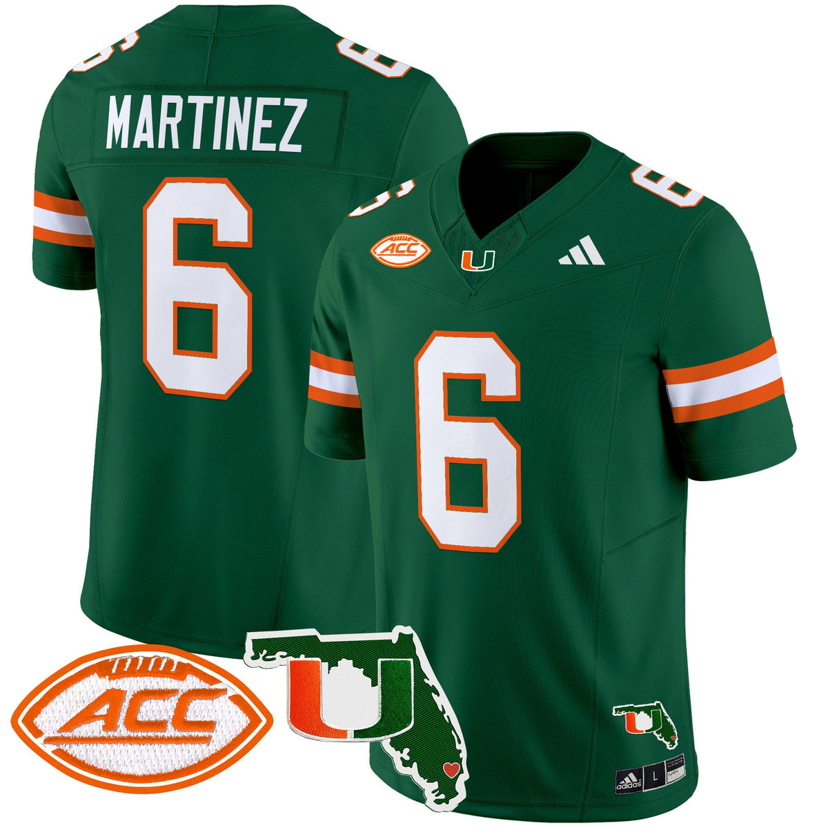 Men's Miami Hurricanes 2024 Florida Patch Vapor Limited Jersey - All Stitched - image 23