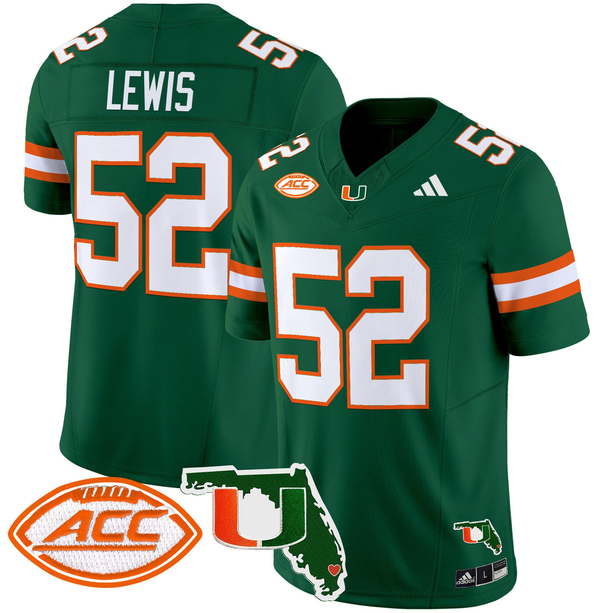 Men's Miami Hurricanes 2024 Florida Patch Vapor Limited Jersey - All Stitched - image 25