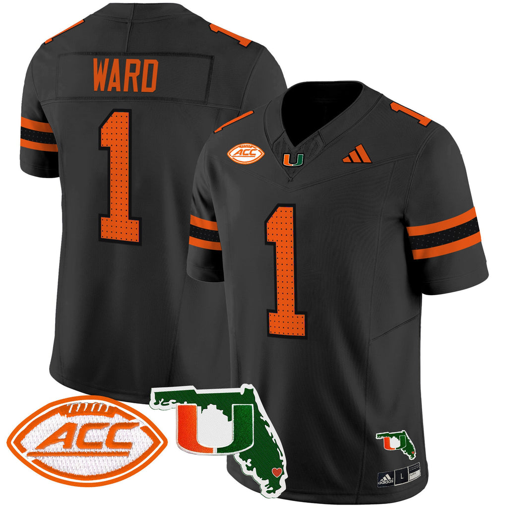 Men's Miami Hurricanes 2024 Florida Patch Vapor Limited Jersey - All Stitched - image 29