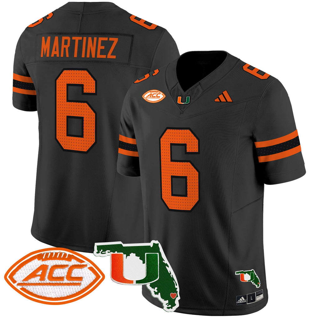 Men's Miami Hurricanes 2024 Florida Patch Vapor Limited Jersey - All Stitched - image 30