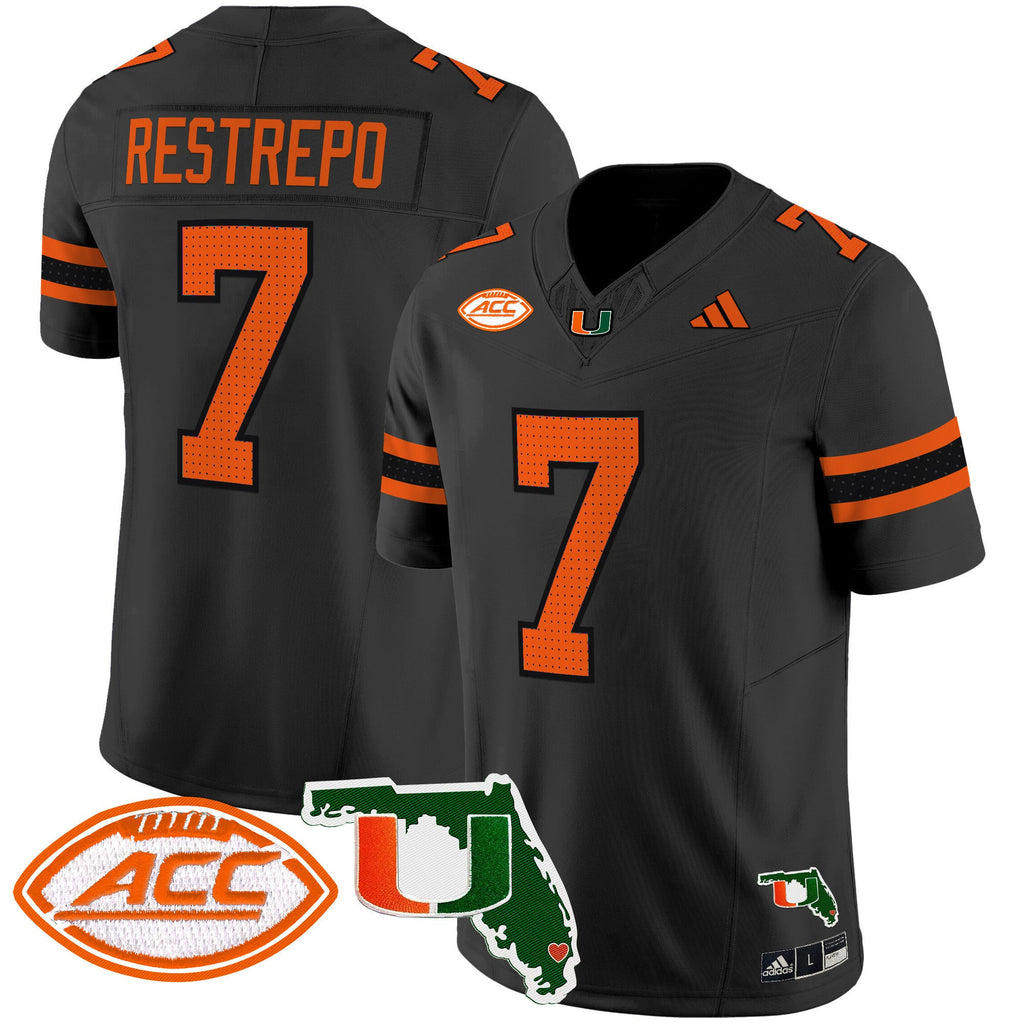 Men's Miami Hurricanes 2024 Florida Patch Vapor Limited Jersey - All Stitched - image 31