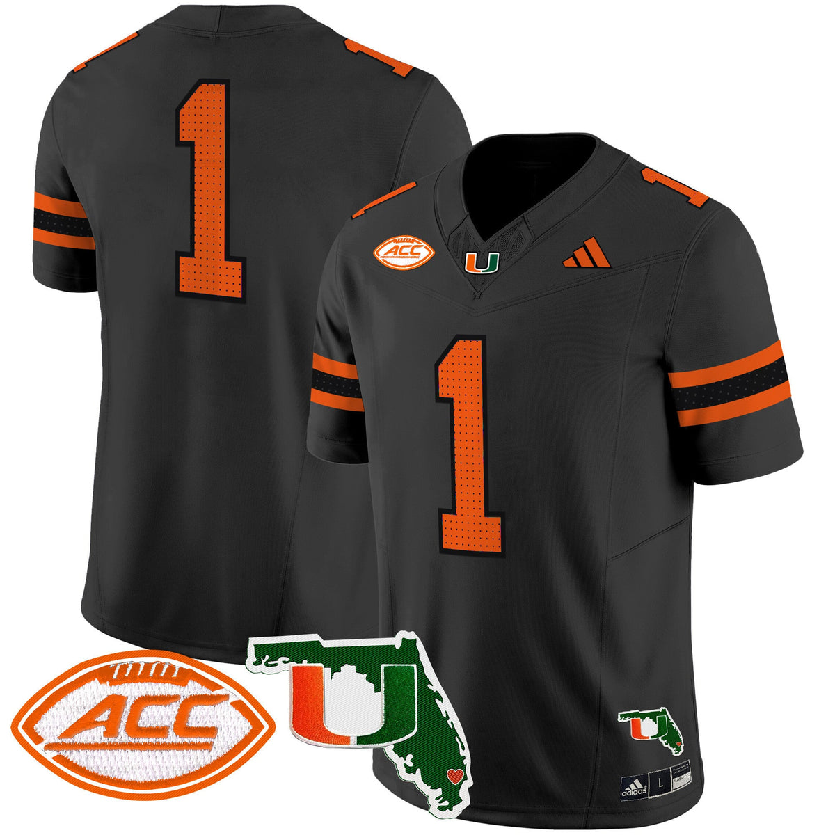Men's Miami Hurricanes 2024 Florida Patch Vapor Limited Jersey - All Stitched - image 35