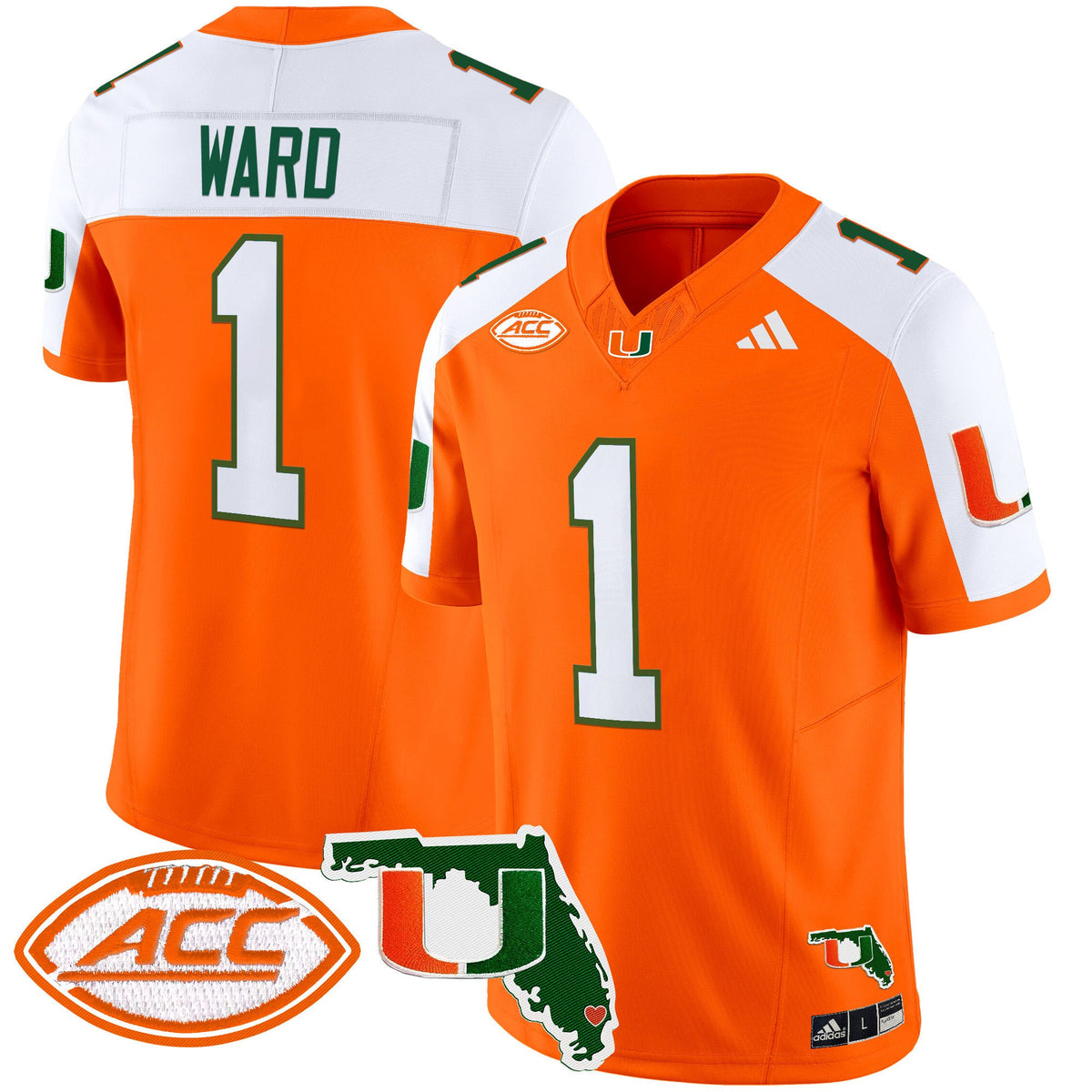 Men's Miami Hurricanes 2024 Florida Patch Vapor Limited Jersey - All Stitched - image 1