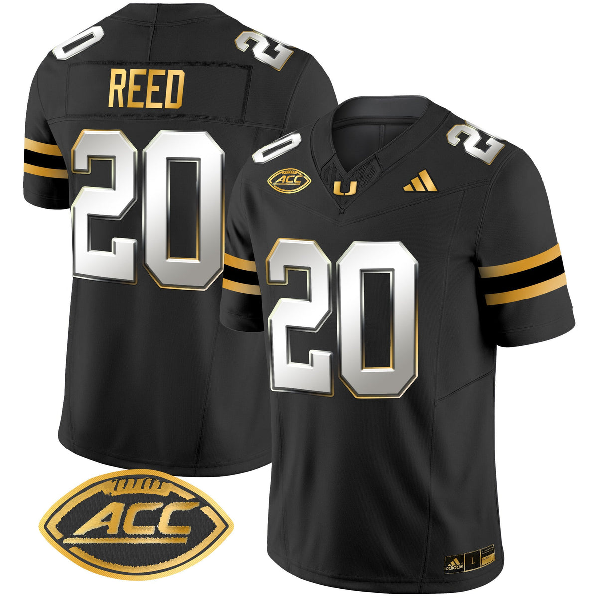 Men's Miami Hurricanes 2024 Gold Vapor Limited Jersey - All Stitched - image 5