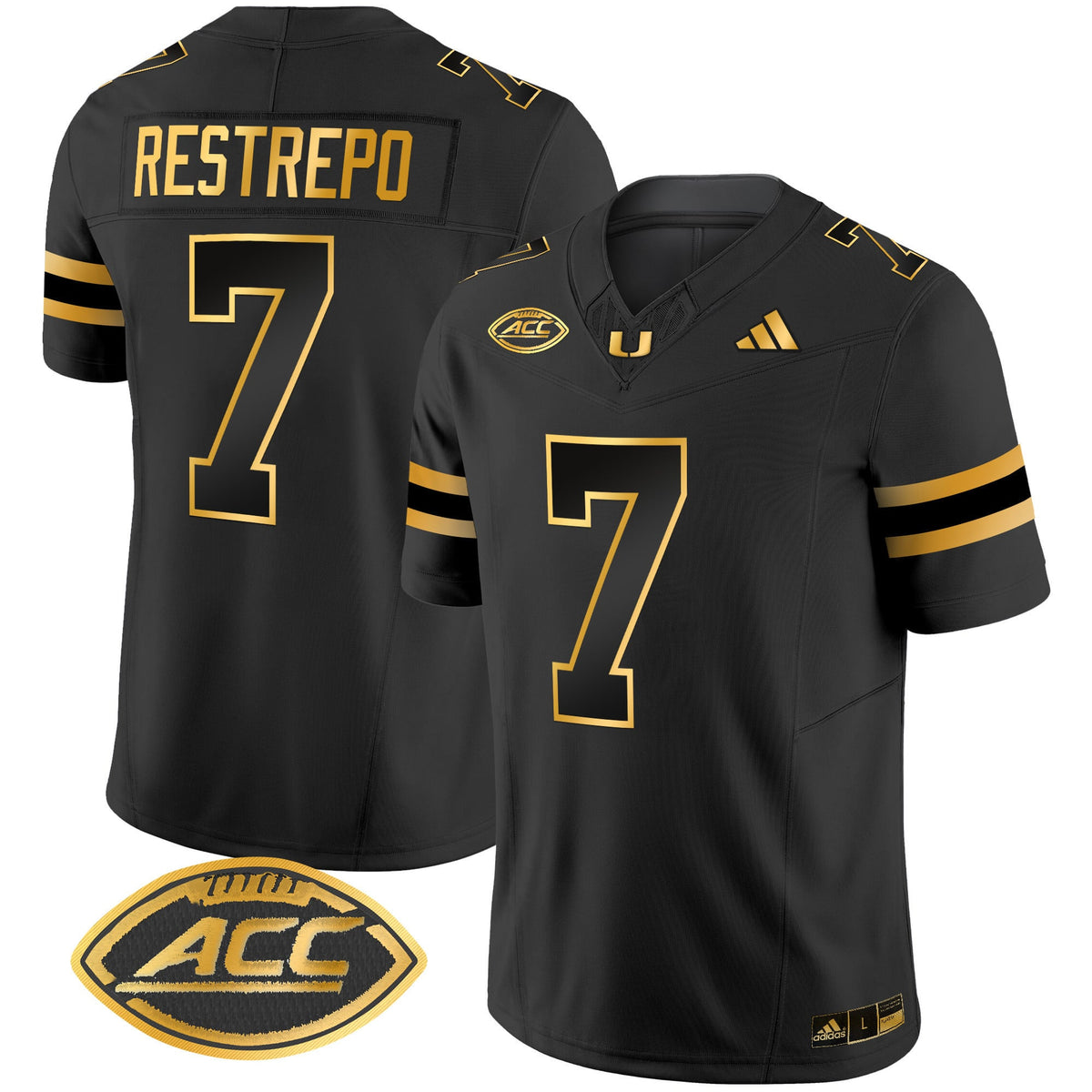 Men's Miami Hurricanes 2024 Gold Vapor Limited Jersey - All Stitched - image 10