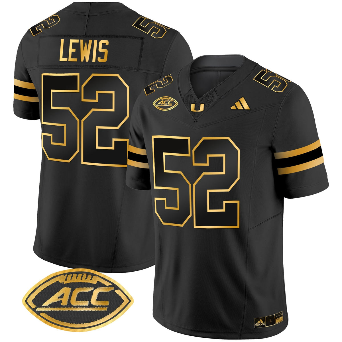 Men's Miami Hurricanes 2024 Gold Vapor Limited Jersey - All Stitched - image 11