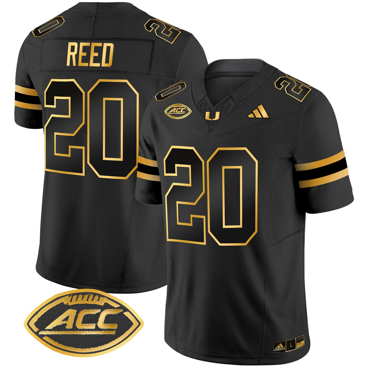 Men's Miami Hurricanes 2024 Gold Vapor Limited Jersey - All Stitched - image 12