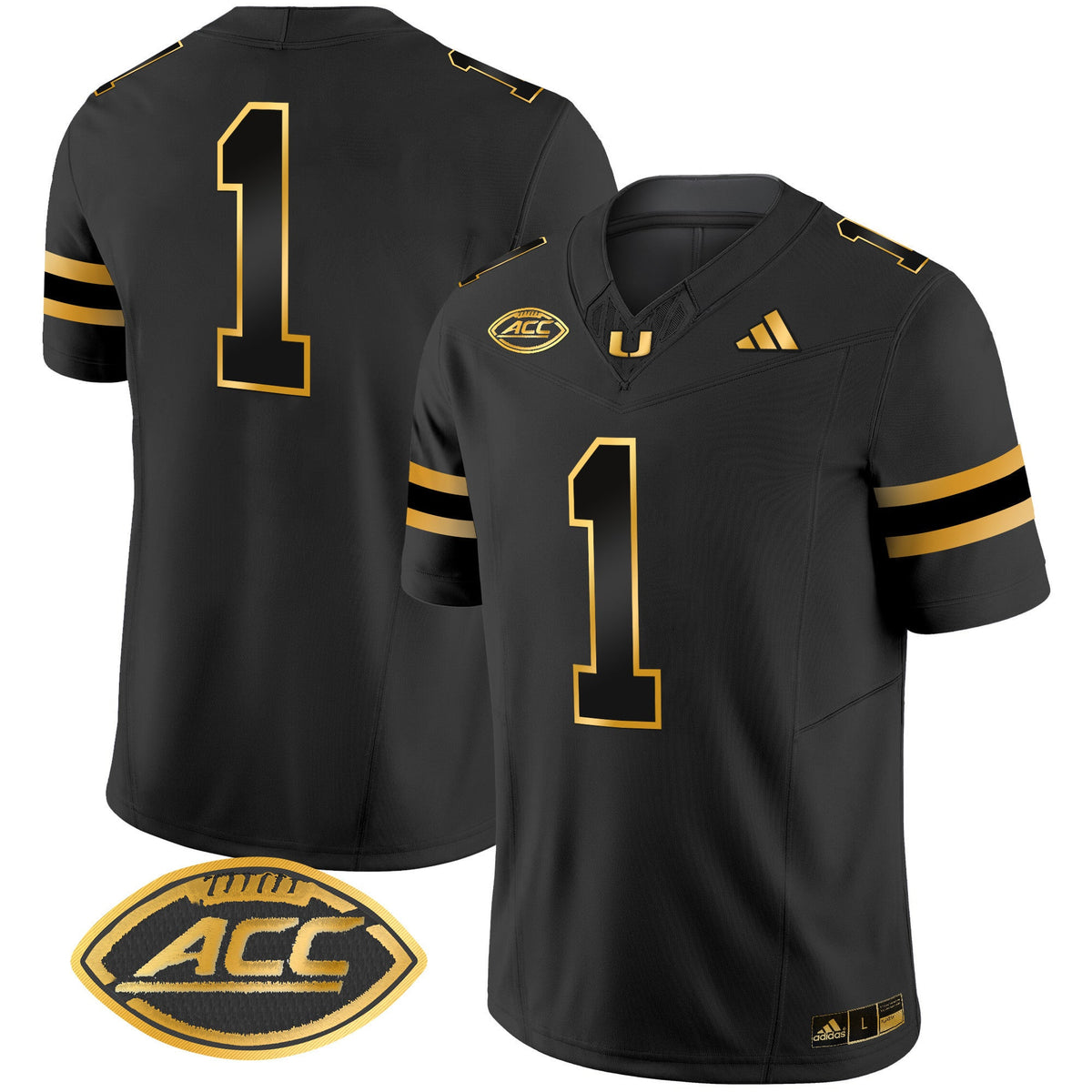 Men's Miami Hurricanes 2024 Gold Vapor Limited Jersey - All Stitched - image 14
