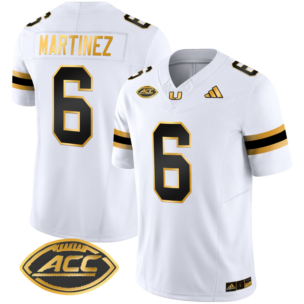 Men's Miami Hurricanes 2024 Gold Vapor Limited Jersey - All Stitched - image 16