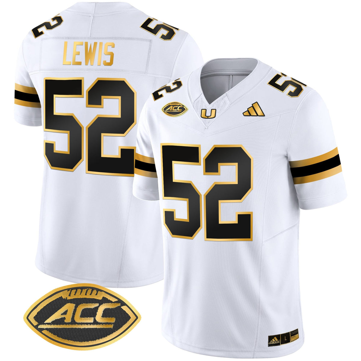 Men's Miami Hurricanes 2024 Gold Vapor Limited Jersey - All Stitched - image 18