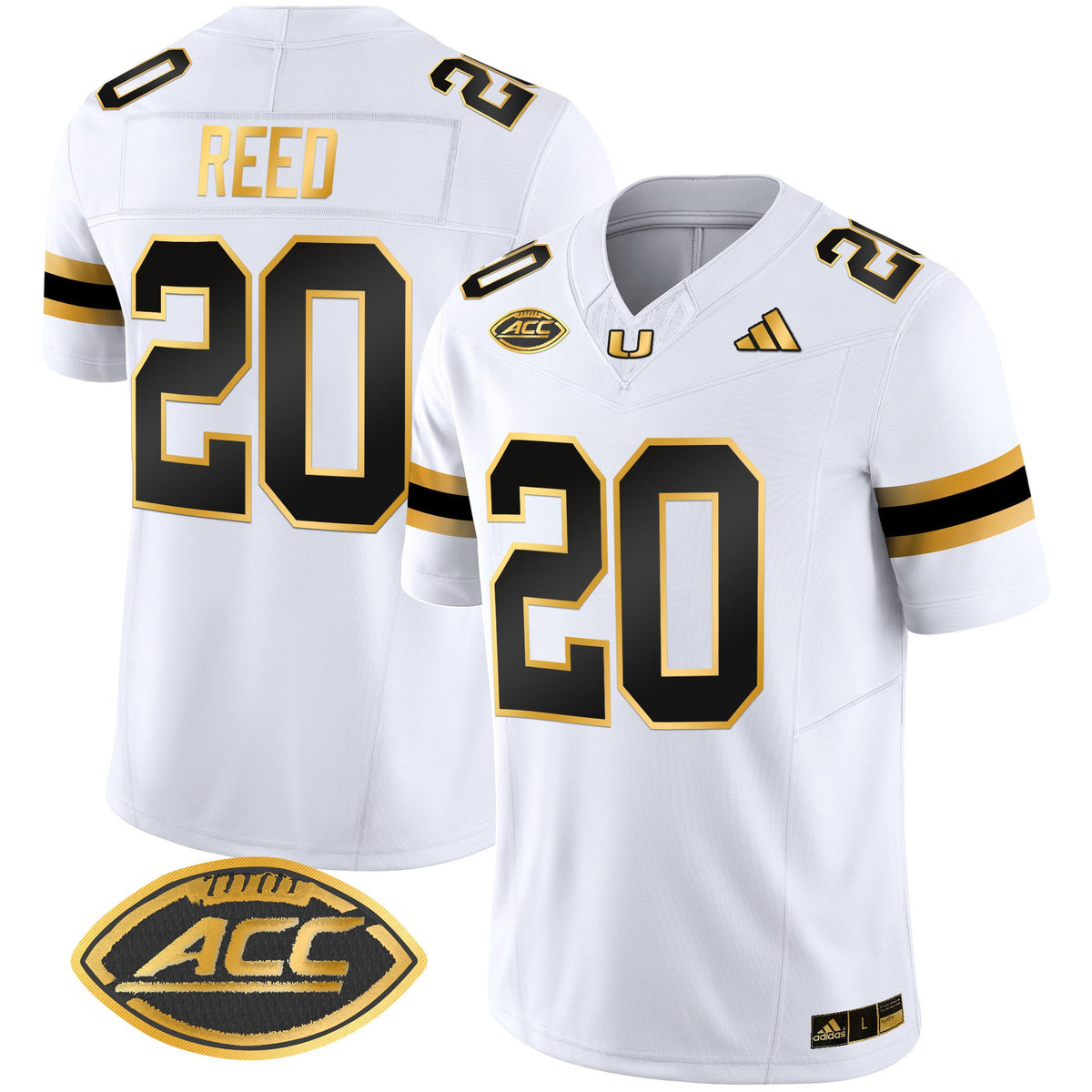 Men's Miami Hurricanes 2024 Gold Vapor Limited Jersey - All Stitched - image 19
