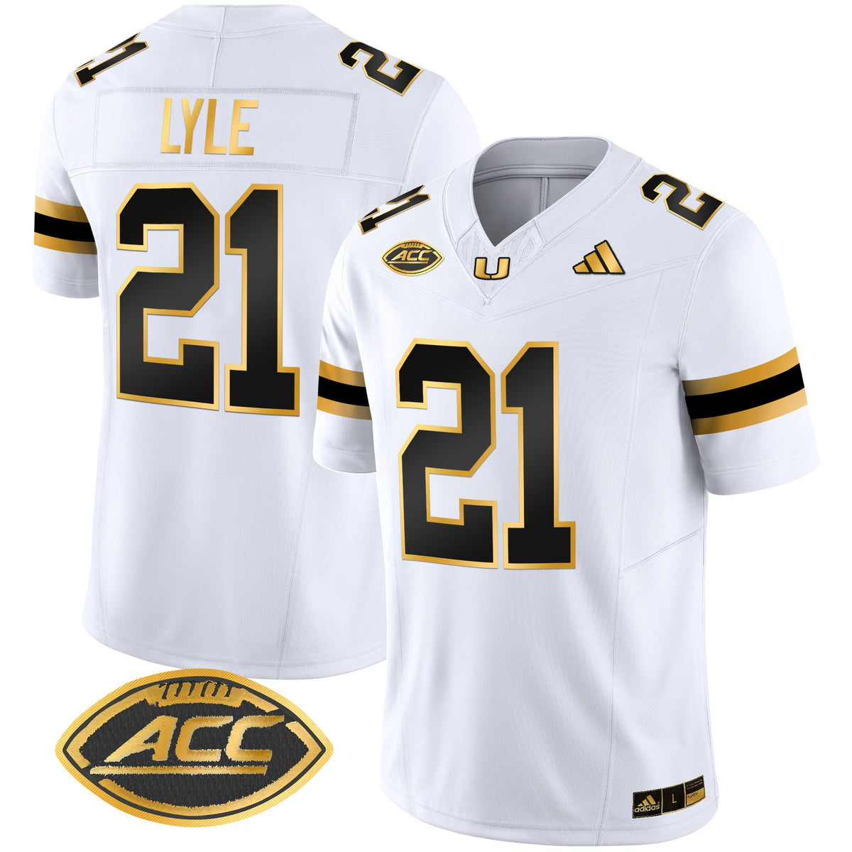 Men's Miami Hurricanes 2024 Gold Vapor Limited Jersey - All Stitched - image 20
