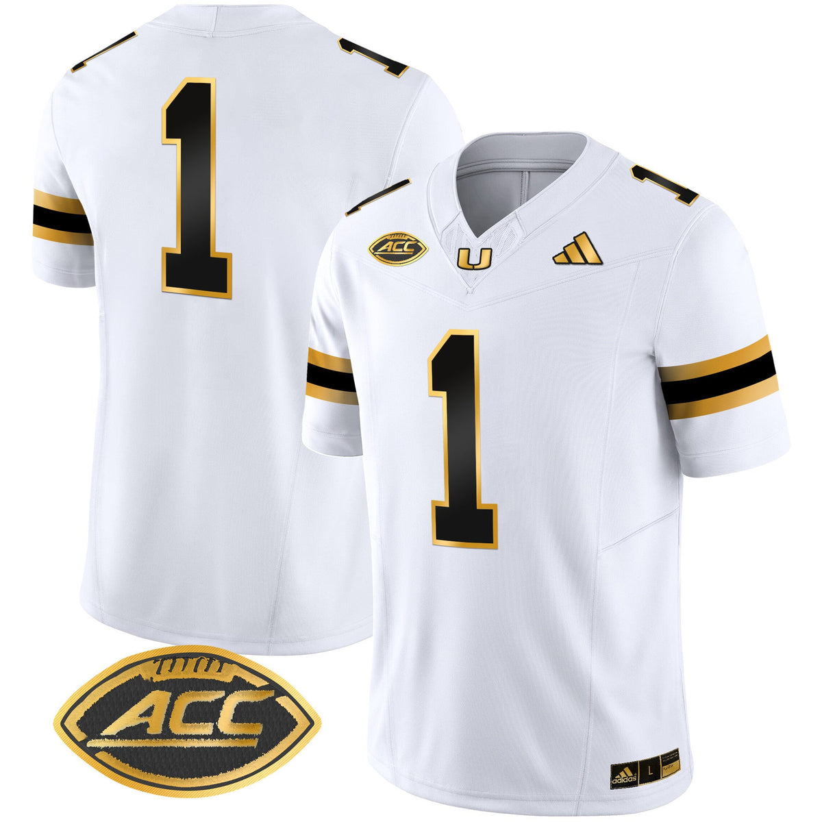Men's Miami Hurricanes 2024 Gold Vapor Limited Jersey - All Stitched - image 21