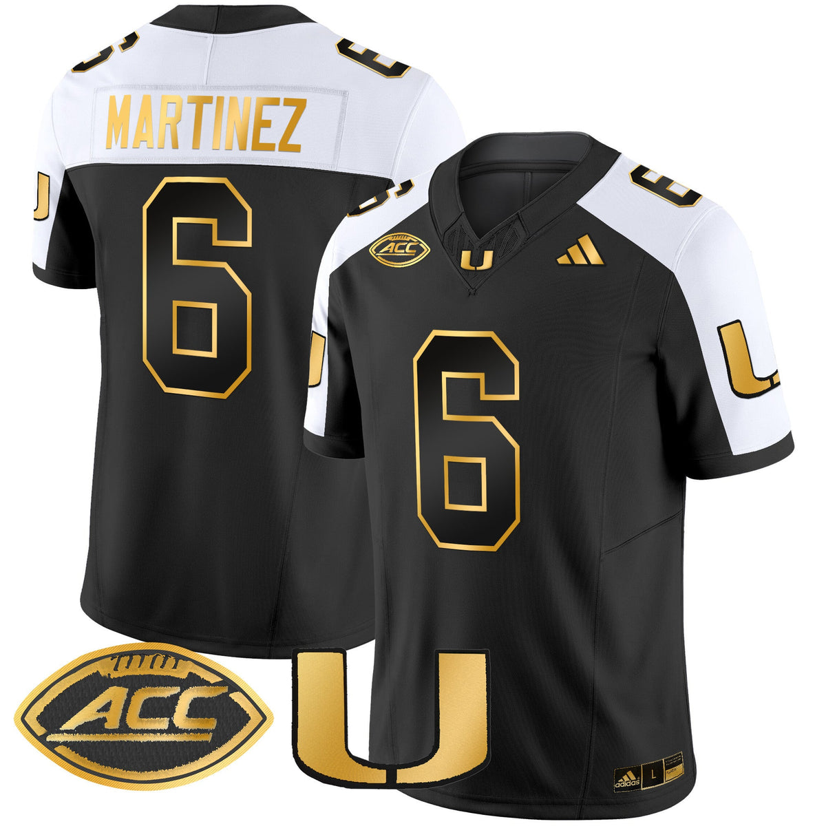 Men's Miami Hurricanes 2024 Gold Vapor Limited Jersey - All Stitched - image 23