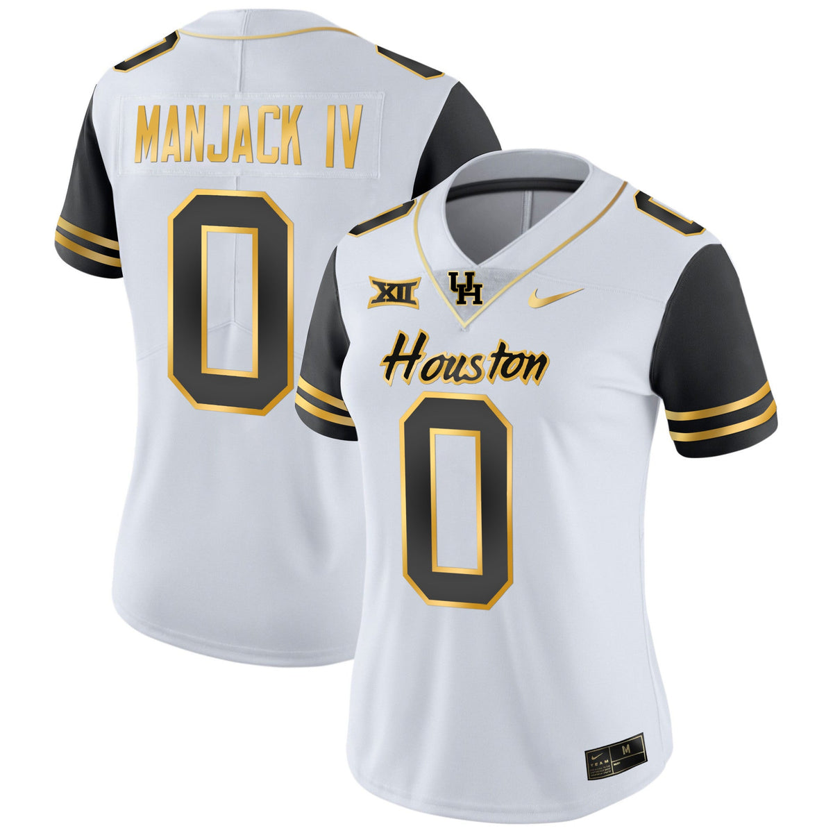 Women's Houston Cougars 2023 Oilers Inspired Gold Jersey - All Stitched - image 41