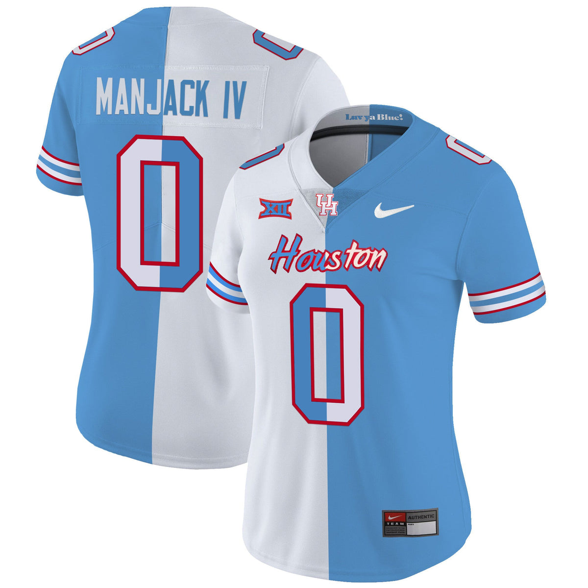 Women's Houston Cougars 2023 Oilers Inspired Vapor Jersey V5 - All Stitched - image 6