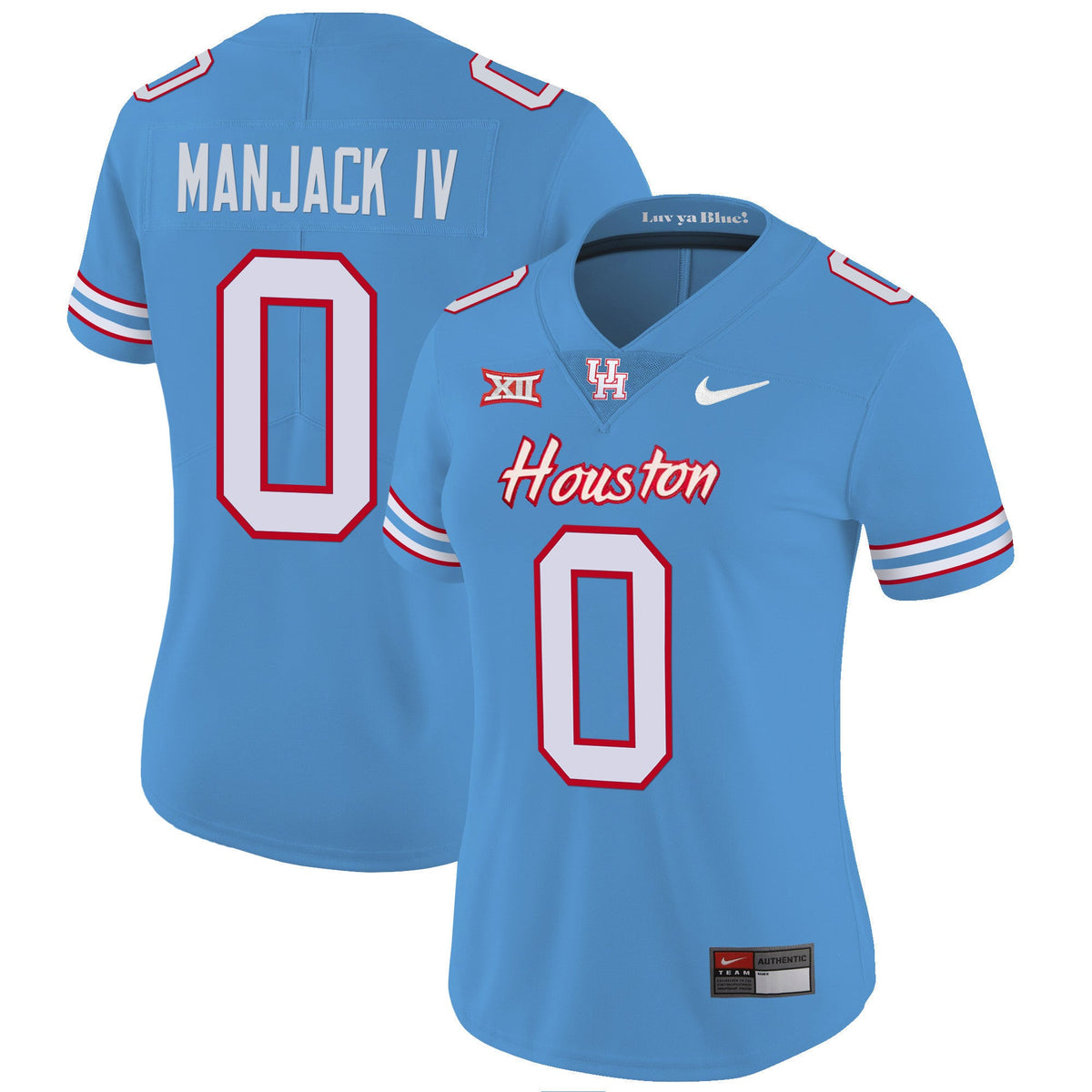 Women's Houston Cougars 2023 Oilers Inspired Vapor Jersey V5 - All Stitched - image 13