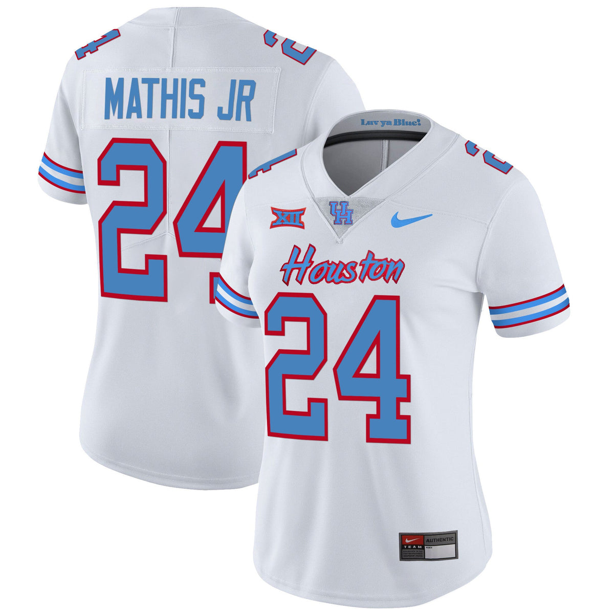 Women's Houston Cougars 2023 Oilers Inspired Vapor Jersey V5 - All Stitched - image 24