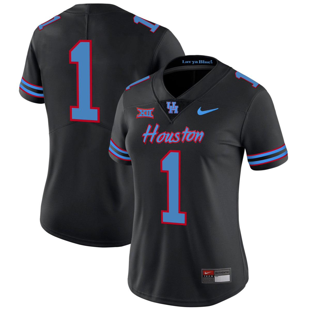 Women's Houston Cougars 2023 Oilers Inspired Vapor Jersey V5 - All Stitched - image 35